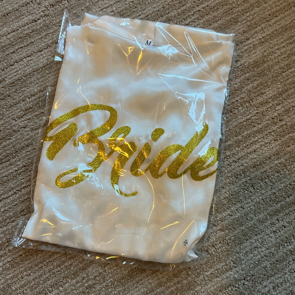 Bride getting ready robe